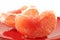 Beautiful red grapefruit , look fresh and tasty, grapefruit that tasty fruit ,high vitamin C, many minerals, good for health for