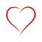 Beautiful red heart - stock vector