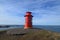 Beautiful Red Lighthouse in West Iceland on Snaefellsnes Peninsula