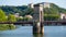 A beautiful red old brigde in Lyon