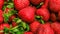 Beautiful red ripe strawberries, close-up