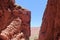 Beautiful red rock canyon in Quebrada de las conchas