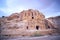 Beautiful red rock formations in Petra Rose City , Jordan. Petra is one of the New Seven Wonders of the World. UNESCO World