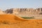 Beautiful red sand dunes south of Riyadh in Saudi Arabia