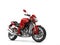 Beautiful red sports motorcycle