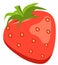 Beautiful red strawberry vector illustration. Fresh Healthy Breakfast.