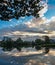 Beautiful reflection early in the morning at Kampong Temiang Ipoh