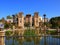 The beautiful reflections in an ornamental lake