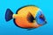 Beautiful Regal Tang Fish in the Ocean - Generative AI