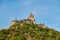 Beautiful Reichsburg castle on a hill in Cochem, Germany