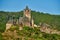 Beautiful Reichsburg castle on a hill in Cochem, Germany