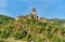 Beautiful Reichsburg castle on a hill in Cochem, Germany