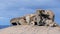 The beautiful Remarkable Rocks against the blue sky in the Flinders Chase National Park, Kangaroo Island, Southern Australia