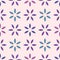 Beautiful Repeating seamless flower design pattern in blue and purple tones.