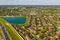 Beautiful residential landscape Homestead Florida homes Townhomes