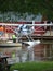 Beautiful restored Cessna 185 Skywagon amphibious float plane.