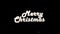 Beautiful retro inscription Merry Christmas with alpha channel