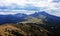 The beautiful ridge of Ciucas mountains in Romania