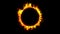 Beautiful Ring of Fire Looped. HD 1080. Alpha channel