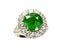 Beautiful ring with green gem