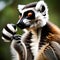 Beautiful ring tail lemur - ai generated image