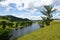 Beautiful river under blue sky