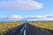 beautiful road in Iceland on a clear day