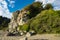 Beautiful rock with vegetation