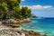 Beautiful rocky bay and beach,Brela,Dalmatia region,Croatia,Europe