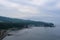 Beautiful rocky coastline around Utoro and Shiretoko National Park