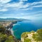 Beautiful rocky coastline Sorrento, Italy