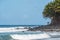 Beautiful rocky Dominica shoreline taken before Hurricane Maria destruction