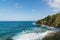Beautiful rocky Dominica shoreline taken before Hurricane Maria destruction