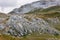 Beautiful rocky karst mountain landscape with limestone pavement weathering structure