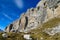 Beautiful rocky mountain wall Dolomiti di Brenta, Italy