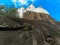 Beautiful rocky slope at the foot of the Penha Convent, VitÃ³ria.