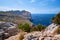 Beautiful romantic views of the sea and mountains. Cap de formentor - coast of Mallorca, Spain - Europe.