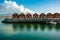 Beautiful rorbu or fishermans houses in Svolvaer Lofoten Islands in Norway