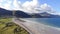 Beautiful Rossbeigh beach in Ireland aerial view