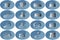 Beautiful Round Blue Yinyang Web Button and Icon Set