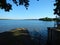 Beautiful rozmberk lake in trebon region