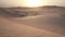 Beautiful Rub al Khali desert at sunrise stock footage video
