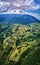 Beautiful rural area between the Piatra Craiului and Bucegi mountains, Magura, Pestera, Moieciu, Transylvania, Romania as seen fro