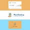 Beautiful Safe world Logo and business card. vertical Design Vector