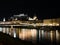 Beautiful Salzburg City at night