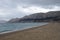 Beautiful sand beach in Baska, island Krk, Croatia, paradise, vacation place