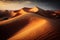 Beautiful Sand Dunes Landscape. Generative AI