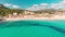 Beautiful sandy beach of Cala Mesquida, Mallorca, Spain