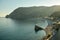 Beautiful sandy beaches near Monterosso al Mare, Italy