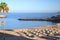 Beautiful sandy Playa de Puerto Colon in Adeje on Tenerife